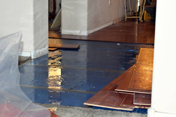 Professional Water Extraction technician working in Crestline, OH